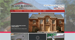 Desktop Screenshot of plainsroofing.com